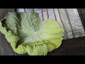 How to make bigsized lotus leaf basic technique of lotus leaf making with sculpture paste