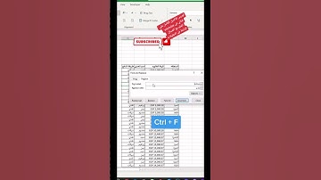 اختصار Excel السحري! أسرع طريقة للبحث في الإكسل باستخدام Ctrl + F