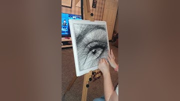 String art portrait - Eye