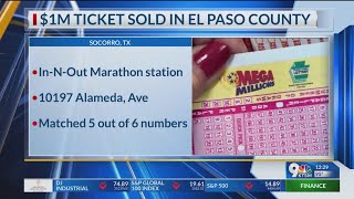 Winning $1M Mega Millions ticket sold at Socorro gas station