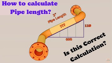 How to calculate pipe length.Calculating pipe length easy. Pipe length. #piping