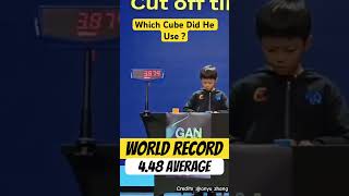 Yiheng Wang (王艺衡) Rubiks Cube World Record Average 4.48s