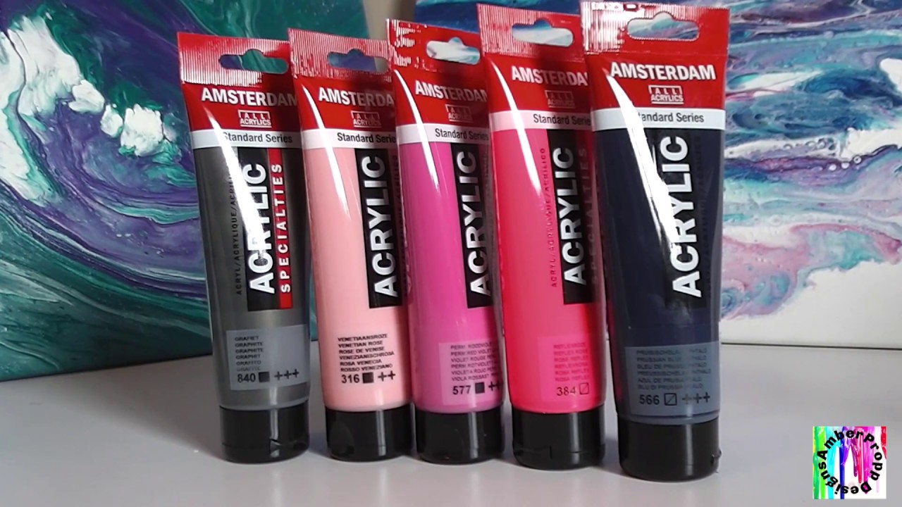 Amsterdam Acrylic Dirty Pour Paint with No silicone makes Huge Cells! Learn Fluid Art (03062020)