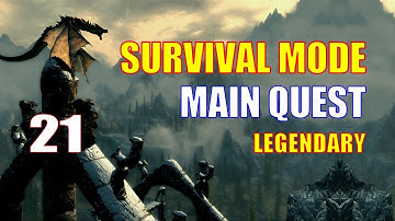 Skyrim Survival Mode Walkthrough MAIN QUEST Part 21 - Quest for Block Runner 1