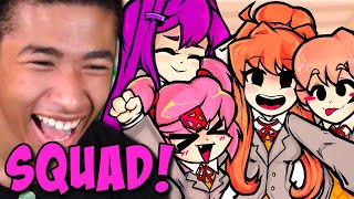 THE WHOLE GANG IS HERE! - Friday Night Funkin Doki Doki Takeover Plus