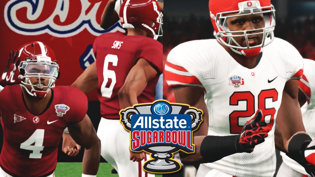 NCAA Football 14 College Playoffs Sugar Bowl 1 Alabama vs 4 Ohio St