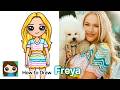 How to Draw Freya Skye ⭐️ Cute Girl