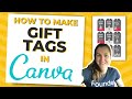 How to Make Chalkboard Holiday Gift Tags in Canva