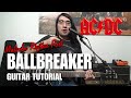 Ballbreaker | Malcolm Rhythm Part | Guitar Tutorial | AC/DC