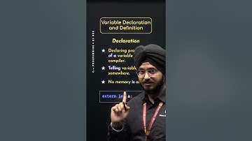 Variabelendeclaratie en -definitie in C++ #CPlusPlus #NesoAcademy #QuickConcepts