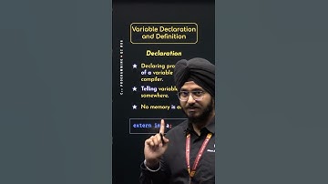 Variabelendeclaratie en -definitie in C++ #CPlusPlus #NesoAcademy #QuickConcepts