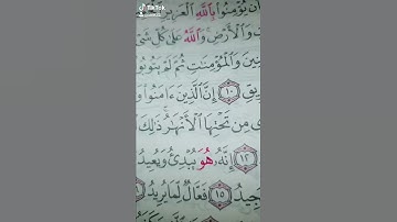 قرآن كريم قراءة مميزة سورة البروج