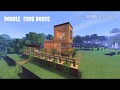 Minecraft: Pocket Edition How to build a Double Cube House 5x5 tutorial (#3)