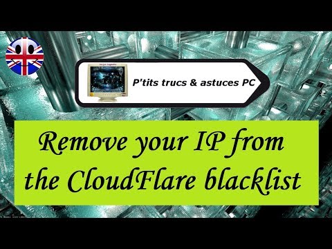 How do I get my IP unbanned from Cloudflare?