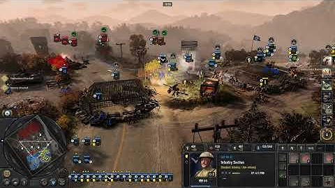 Company of Heroes 3 (CoH3) - Across the Savio map (2 vs. 3 CPU Expert)