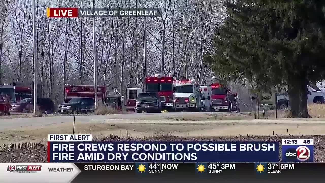 Fire crews busy with brush fires in dry, windy conditions - YouTube