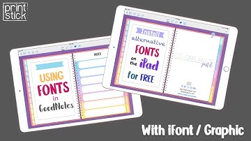 How to Install Fonts on the iPad  + Using fonts in GoodNotes