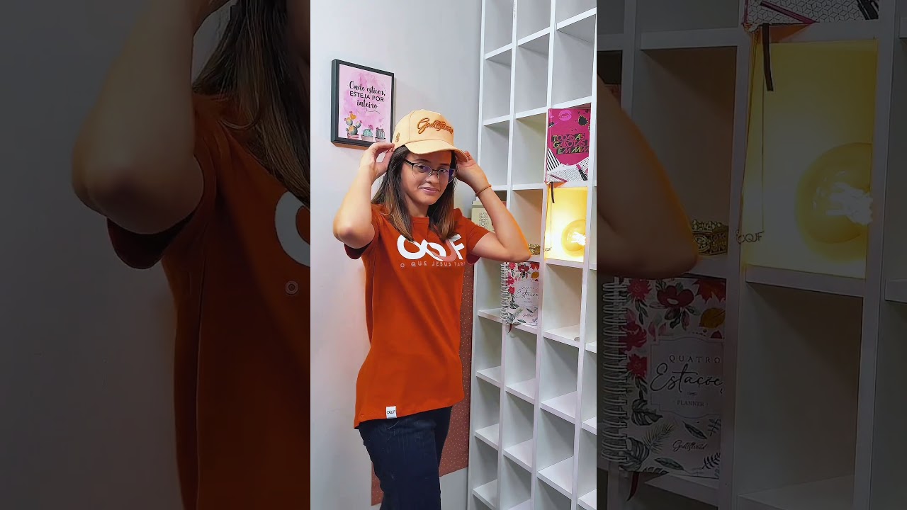Camiseta OQJF Terracota + Boné Godllywood 🧡🧢