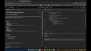 Partition Equal Subset Sum - Tabulation Approach without recursion