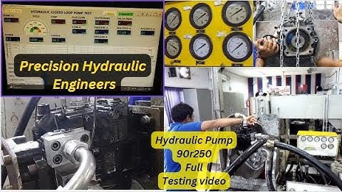 Hydraulic pump 90R250 Full Testing Video || Danfoss||Rexroth||
