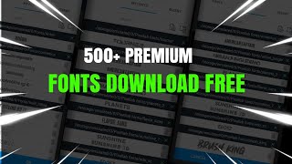 500+ Premium Paid Fonts Free Download screenshot 5
