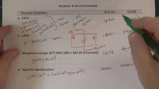 Problem 5 4A Parts 4 & 5