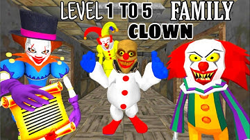 Clown Family Hospital Neighbor - Level 1 to 5 Walkthrough Gameplay (Android,ios)
