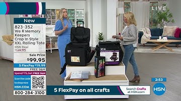 We R Memory Keepers Crop In Style XXL Rolling Tote