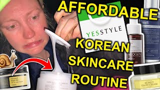 $100 YesStyle Korean Skincare Routine (ONE YEAR REVIEW) 2021 - 2022