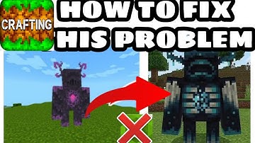 HOW TO FIX THE PROBLEM OF WARDEN AND ALLAY SKIN WITHOUT Z ACHIEVER IN CRAFTING AND BUILDING 👍👍😄😄☺️☺️