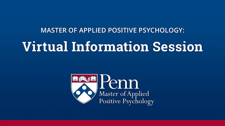 Master of Applied Positive Psychology - Virtual In...