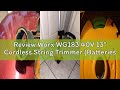 Review Worx WG183 40V 13" Cordless String Trimmer (Batteries &amp; Charger Included), Black and Orange