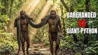 Hunting a Giant Python BAREHANDED in a Dark Cave|Agta Tribe Documentary