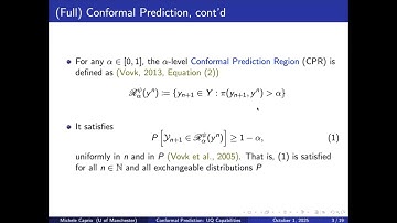 Seminar-M.Caprio: Conformal prediction and its uncertainty quantification capability via credal sets