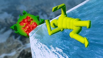 Euphoria Physics Ragdolls – Ultimate Falling Test & Comparison! On Molten Lava #2