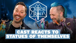 Critical Role Cast REACTS to Statues of Themselves 🤣 | Sideshow Con 2023