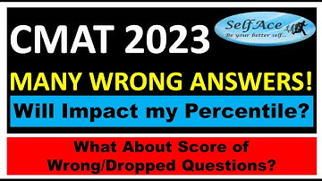 CMAT2023: WRONG ANSWERS in Response Key! Impact on Percentile #SelfAce #cmat2023 #iims #trending
