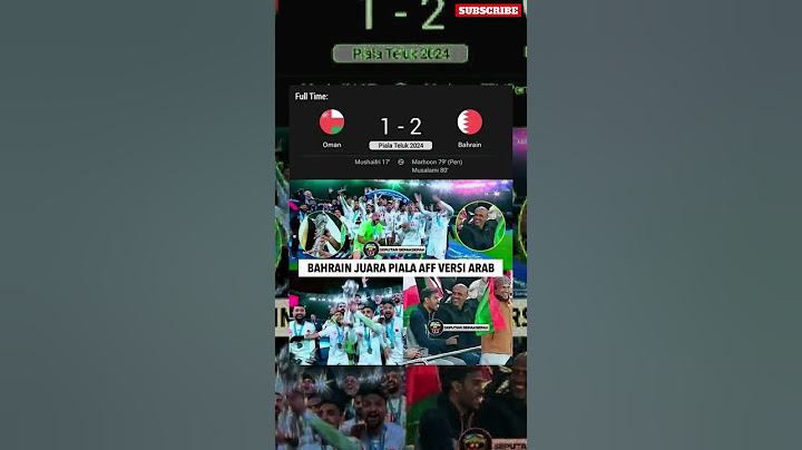 Wasit Oman aneh,negara'a sendiri kalah tapi senang banget lihat anak AFC Juara 😂