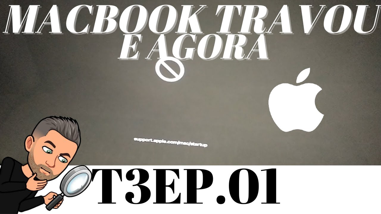 COMO ARRUMAR MACBOOK COM SINAL DE PROIBIDO NA TELA, NÃO INICIA