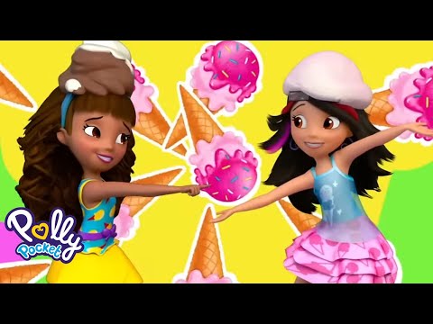 Polly Pocket Full Episodes | Crazy Ice Cream Adventures! | Kids Movies