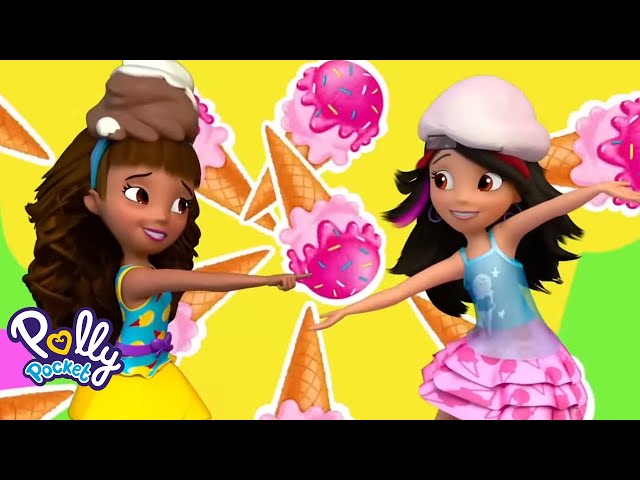 Polly Pocket Full Episodes | Crazy Ice Cream Adventures! | Kids Movies class=