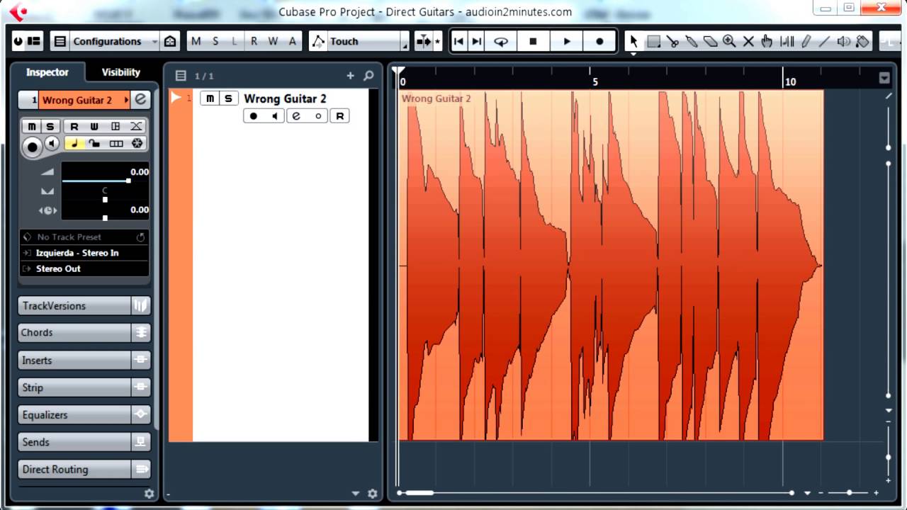 How To Professionally Record Direct Guitar with Cubase Pro - Recording Techniques
