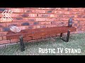 Quick  rustic tv stand build