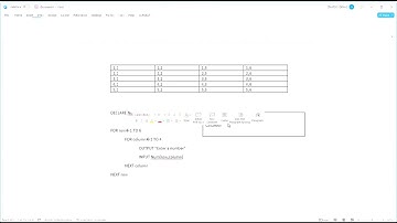 CIE AS-Level Computer Science 9618 Paper 2: 2DArrays -using a 2D Array vertically or horizontally