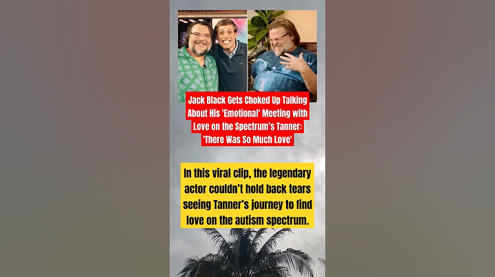 Jack Black got choked up watching Tanner’s heartfelt moment on Love on the Spectrum! #shorts
