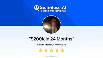 $200K in 24 Months! Noah Faircloth, Seamless.AI