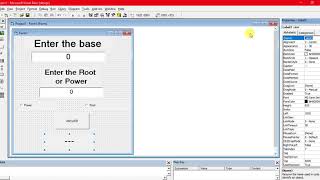 Visual Basic Making Power and Root Calculator