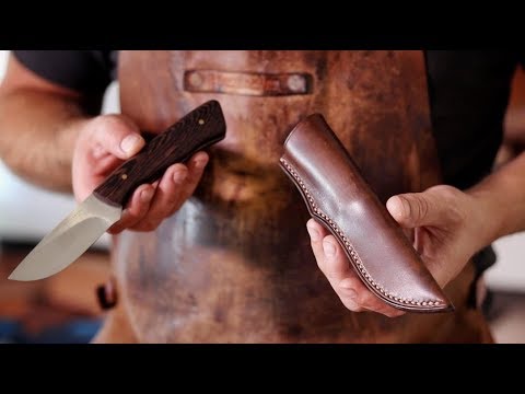 Making a leather knife sheath tutorial