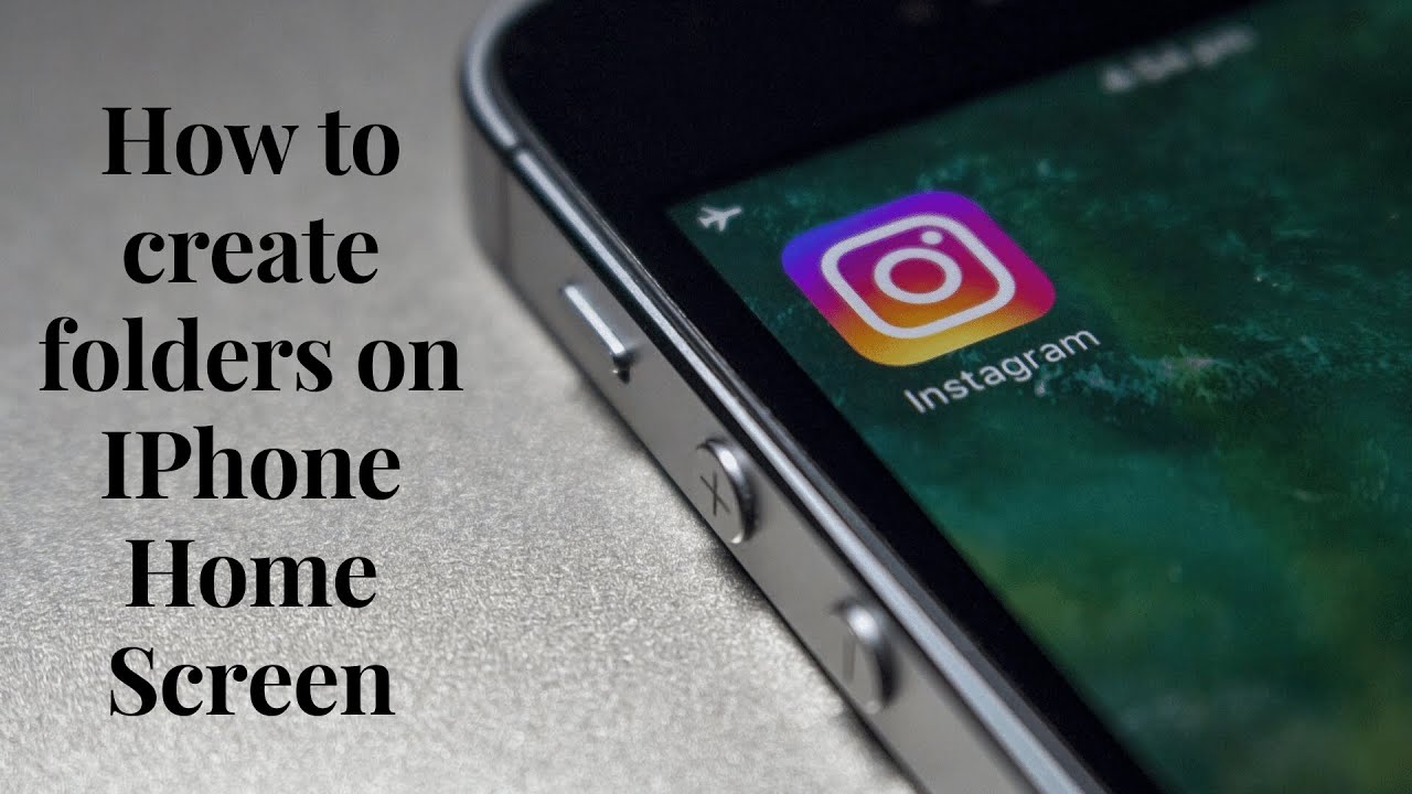 How To Create Folders On Iphone Home Screen YouTube
