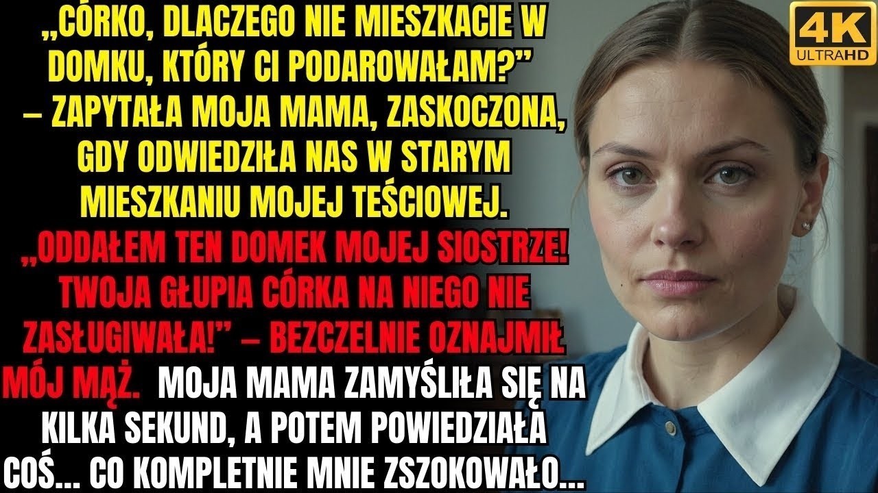Mąż odebrał mi telefon i rzucił w moją stronę dokumenty. „Prezent dla mojej siostry. Zasłużyła." Stałam w salonie, który podarowała mi mama, i patrzyłam, jak Kasia uśmiecha się z fotela w mojej...